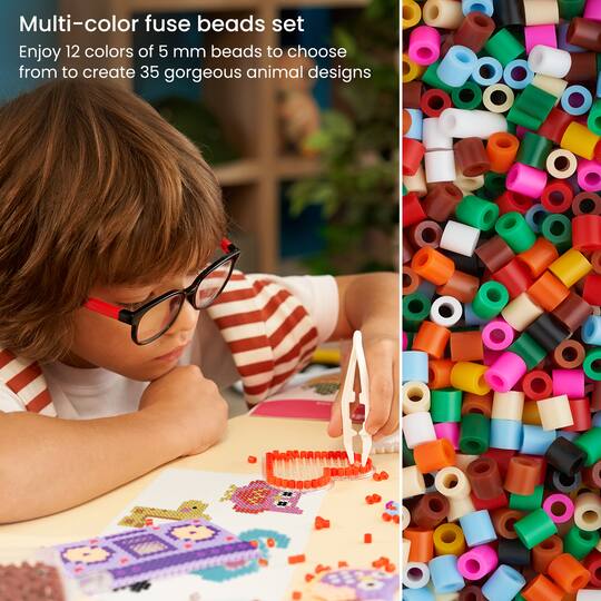Arteza® Kids Animal Crafts Heat Fuse Beads Kit